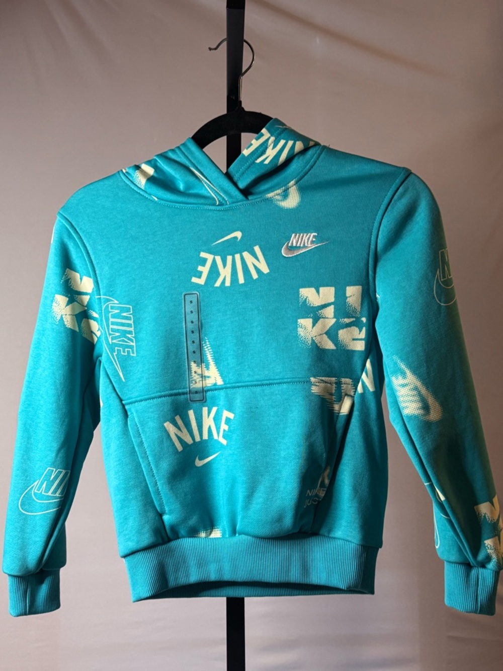Nike Kids' Teal Logo Hoodie size smal